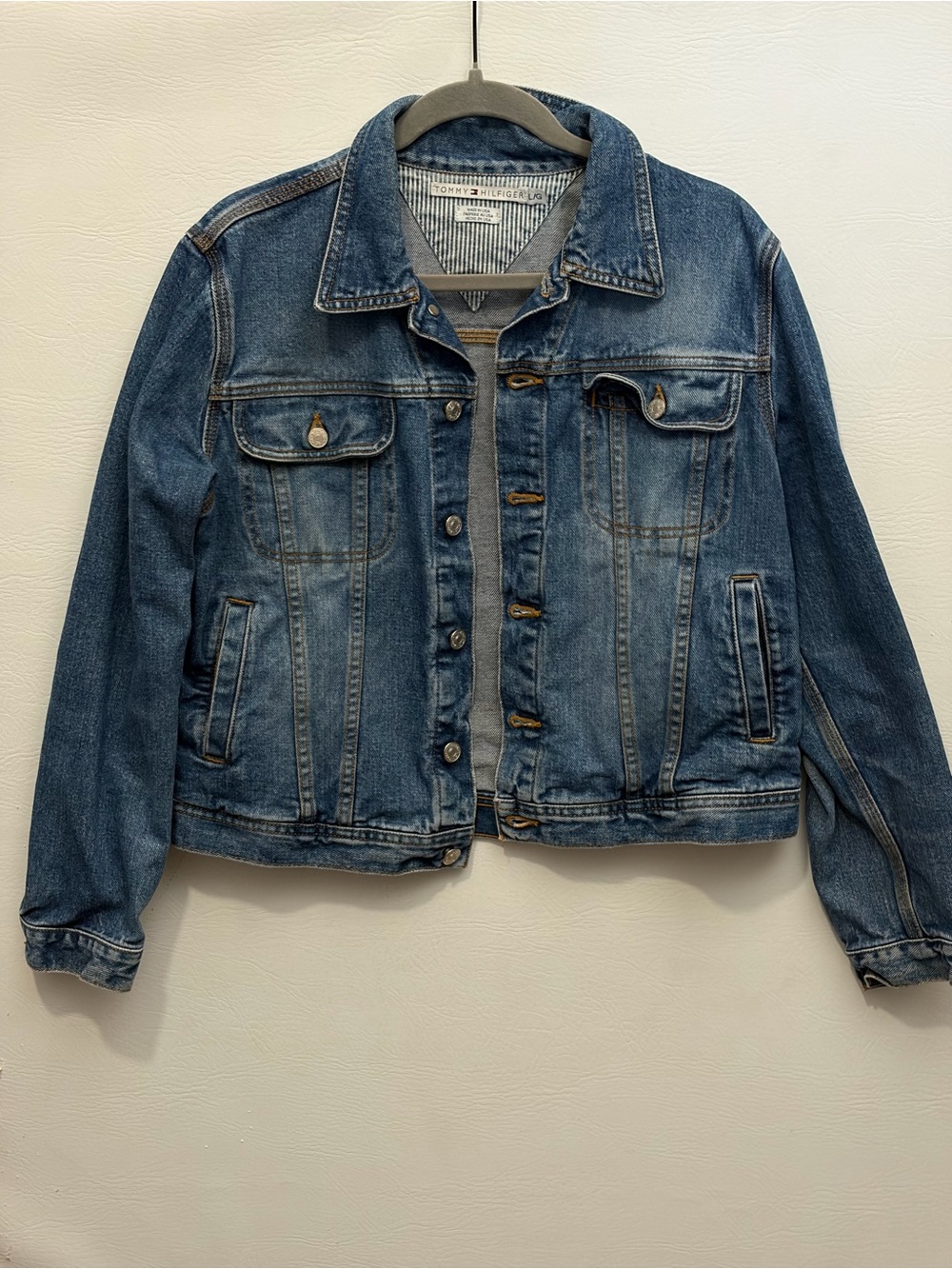 Tommy Hilfiger Distressed Blue Denim Jacket